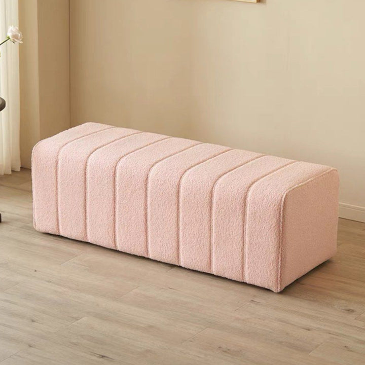 BALERION Modern Boucle Ottoman Bench