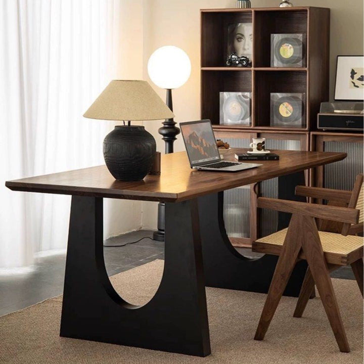 SILAS Japandi Solid Wood Study Table