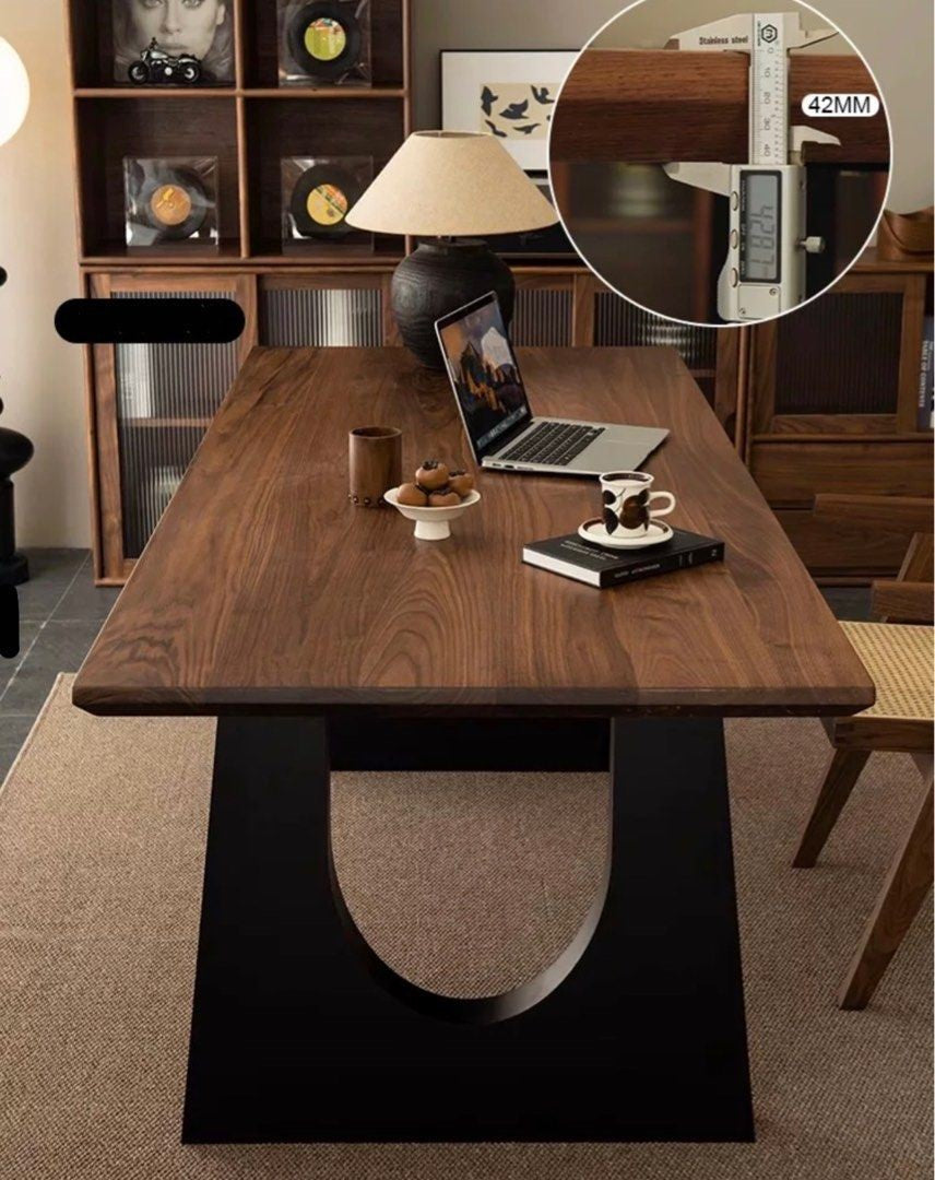 SILAS Japandi Solid Wood Study Table