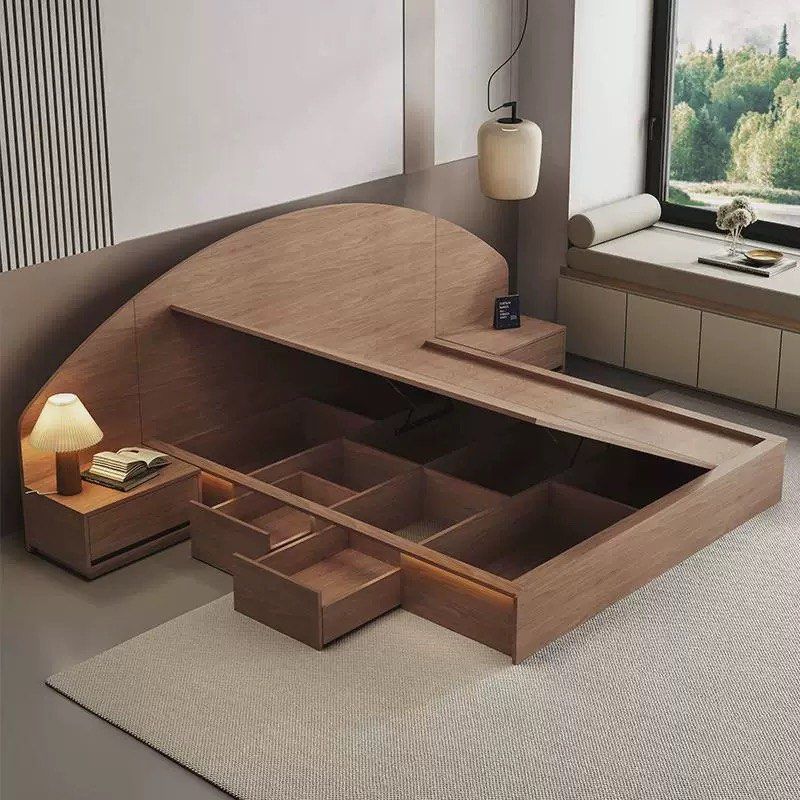 TRICSIA Japandi Storage Bedframe