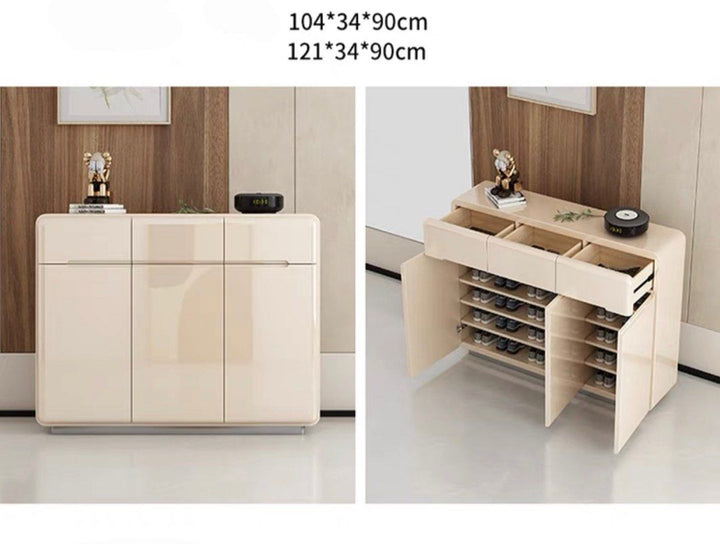 TURZE Modern Champagne Shoe Cabinet