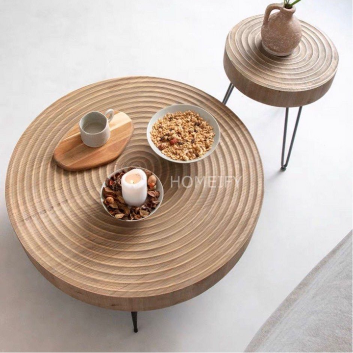 KIKO Japandi Solid Wood Coffee Table