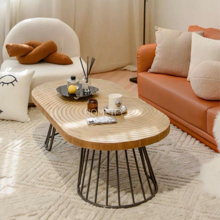 KIKO Japandi Solid Wood Coffee Table