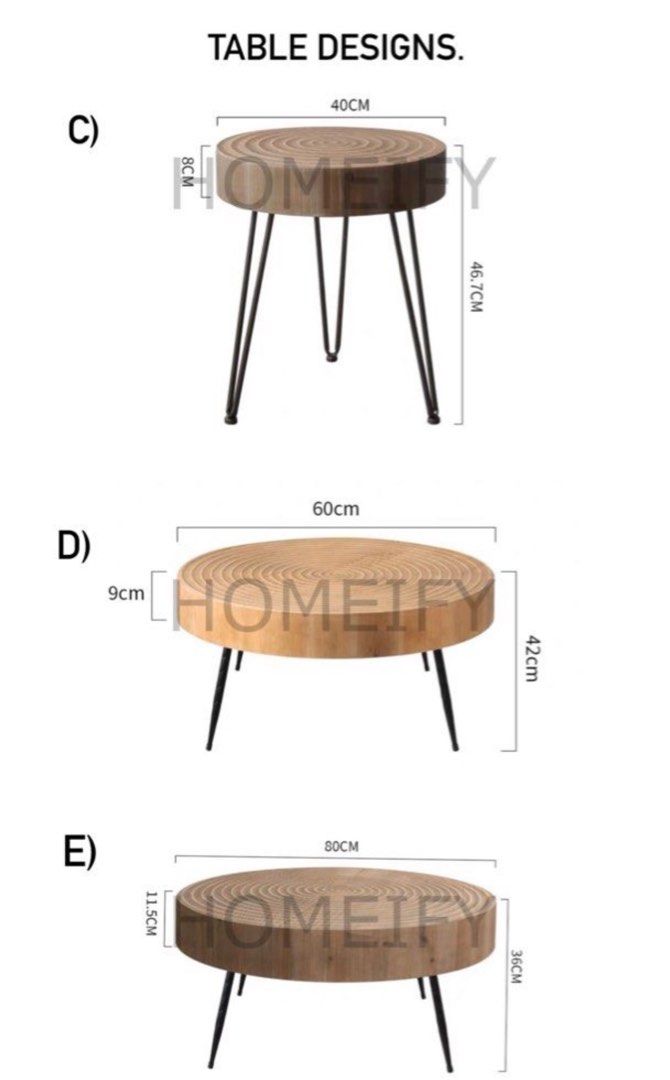 KIKO Japandi Solid Wood Coffee Table