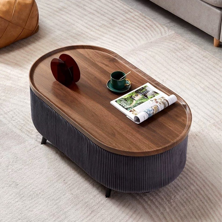 COURTNEY Modern Velvet Coffee Table