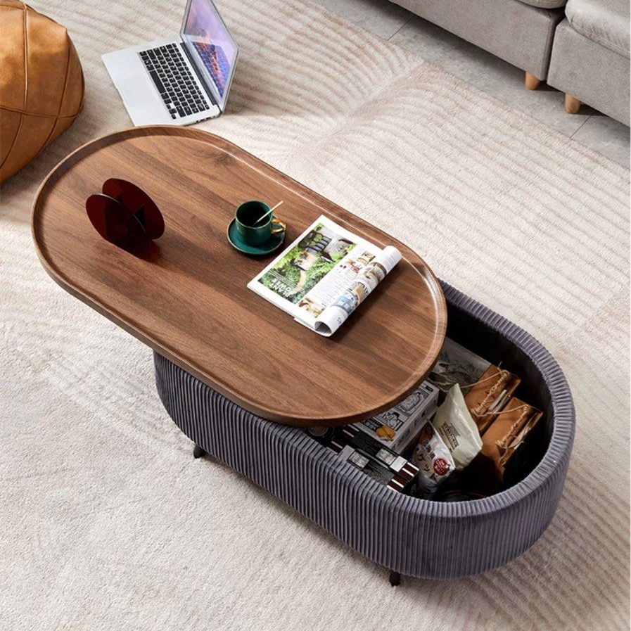 COURTNEY Modern Velvet Coffee Table