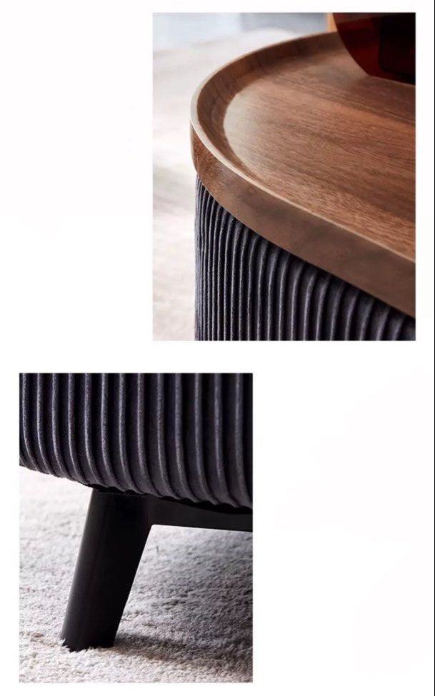 COURTNEY Modern Velvet Coffee Table