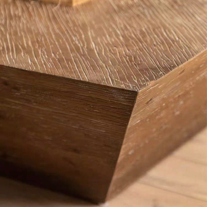 VANDERE Rustic Solid Wood Coffee Table