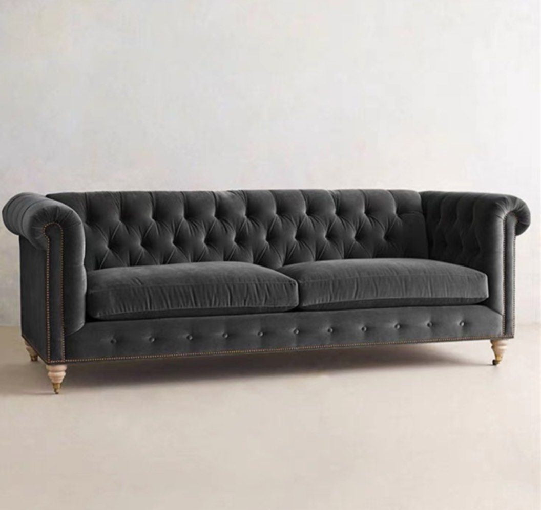 BRIANOIR Victorian Velvet Sofa