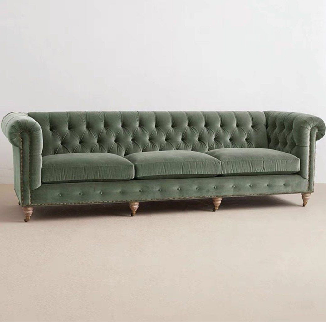 BRIANOIR Victorian Velvet Sofa
