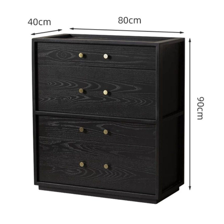 CALLISTUS Rustic Solid Wood Chest Of Drawers