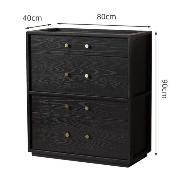 CALLISTUS Rustic Solid Wood Chest Of Drawers
