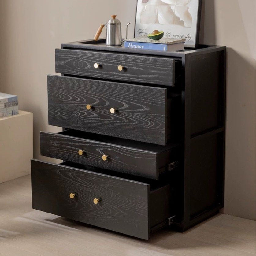 CALLISTUS Rustic Solid Wood Chest Of Drawers