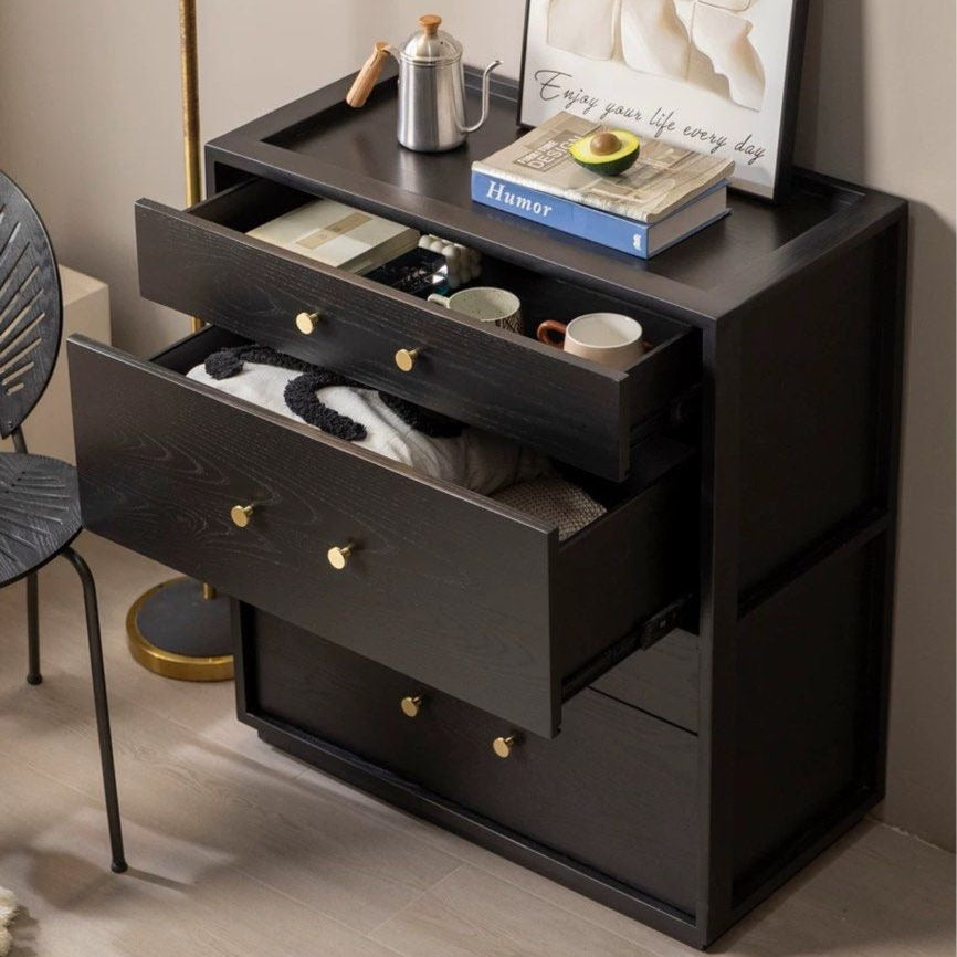 CALLISTUS Rustic Solid Wood Chest Of Drawers