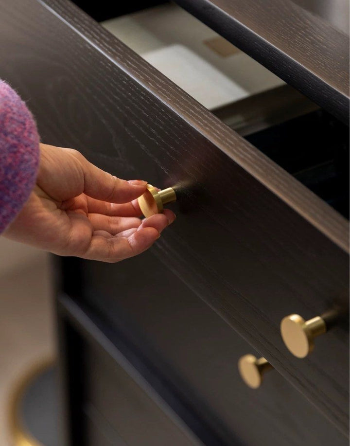 CALLISTUS Rustic Solid Wood Chest Of Drawers