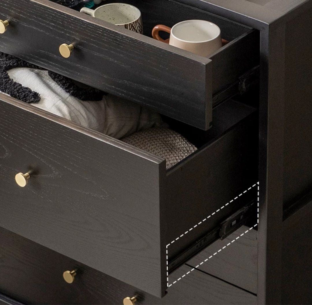 CALLISTUS Rustic Solid Wood Chest Of Drawers