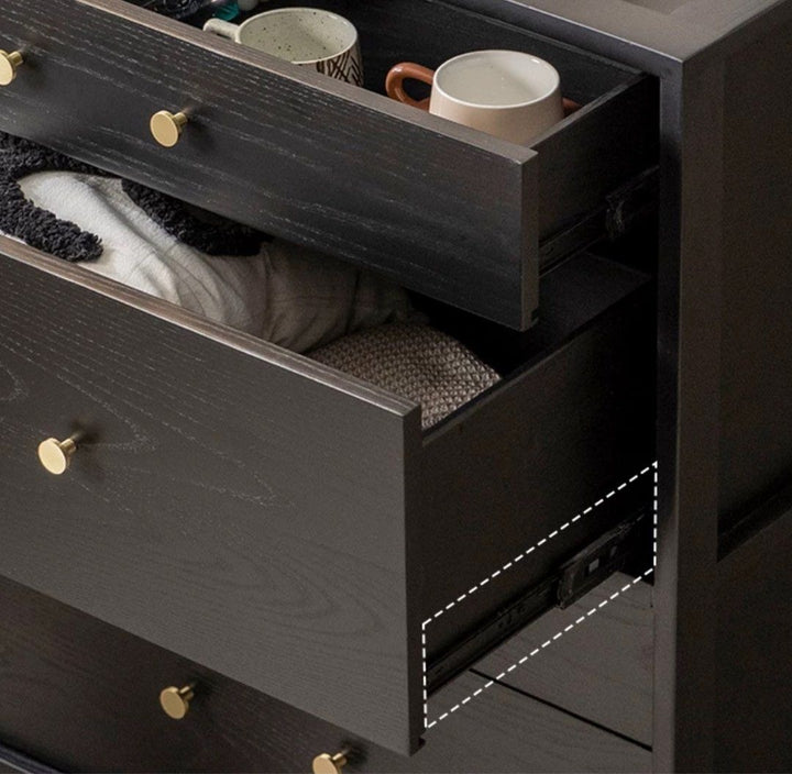 CALLISTUS Rustic Solid Wood Chest Of Drawers