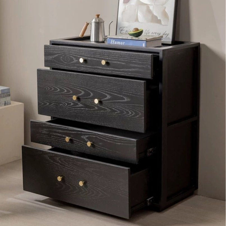 CALLISTUS Rustic Solid Wood Chest Of Drawers