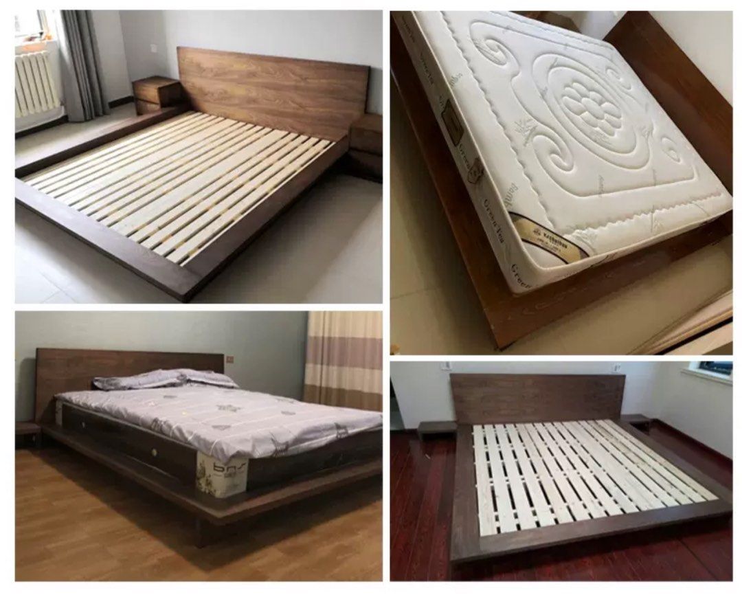 VELTH Rustic Solid Wood Bedframe