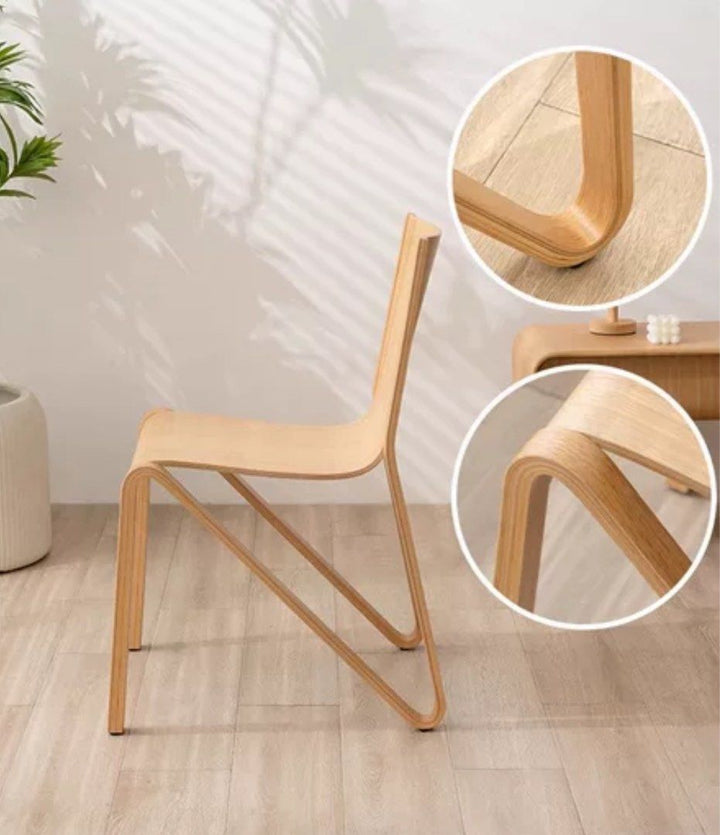 ATTUMA Japandi Solid Wood Dining Chair