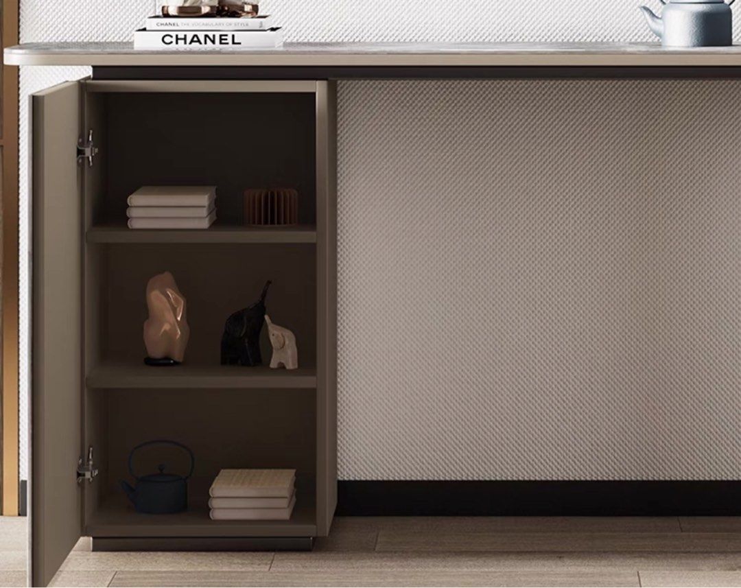 CORDELIA Modern Sintered Stone Storage Console Table