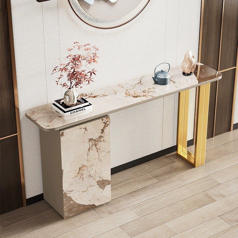 CORDELIA Modern Sintered Stone Storage Console Table
