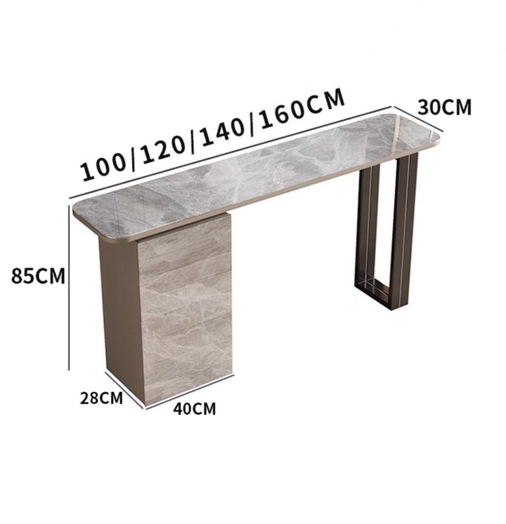 CORDELIA Modern Sintered Stone Storage Console Table