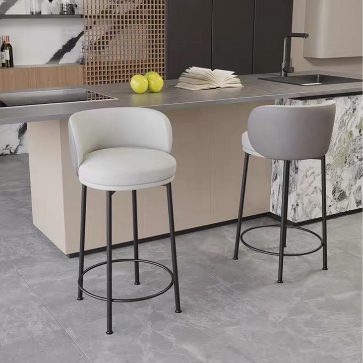 CACIFER Modern Sherpa Bar Stool