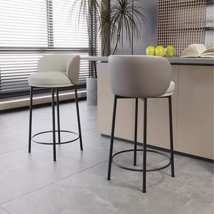 CACIFER Modern Sherpa Bar Stool