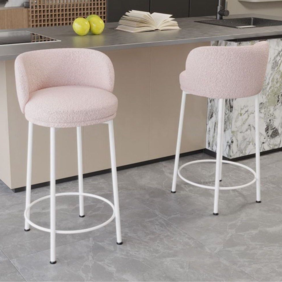 CACIFER Modern Sherpa Bar Stool