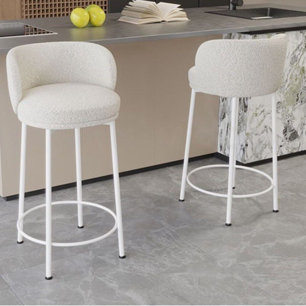 CACIFER Modern Sherpa Bar Stool