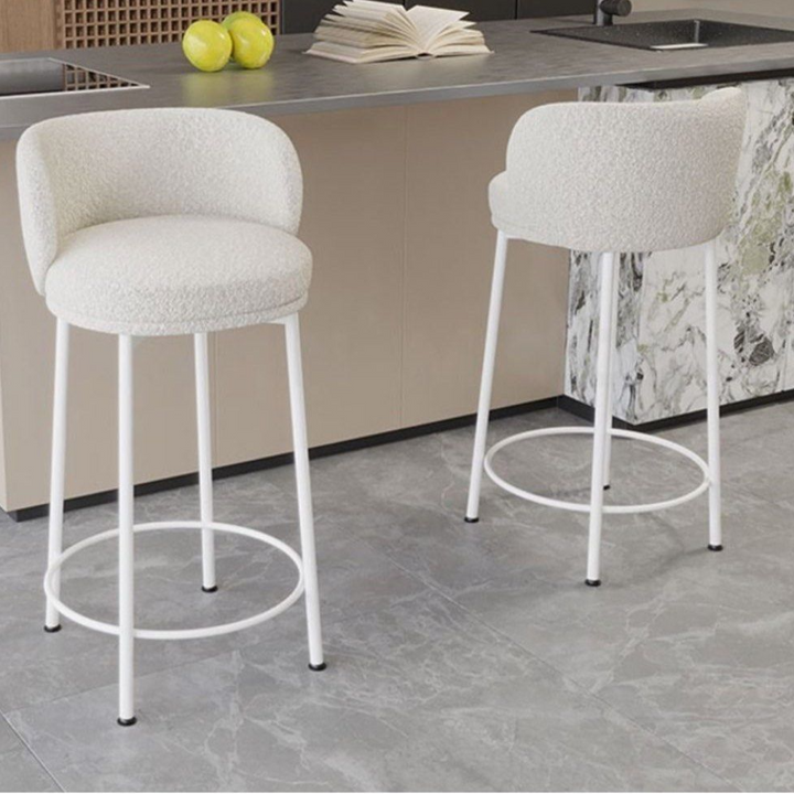 CACIFER Modern Sherpa Bar Stool