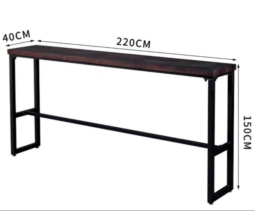 DAUSON Industrial Solid Wood Bar Table