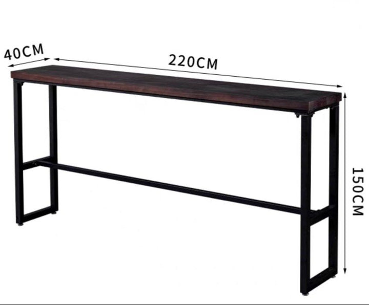 DAUSON Industrial Solid Wood Bar Table