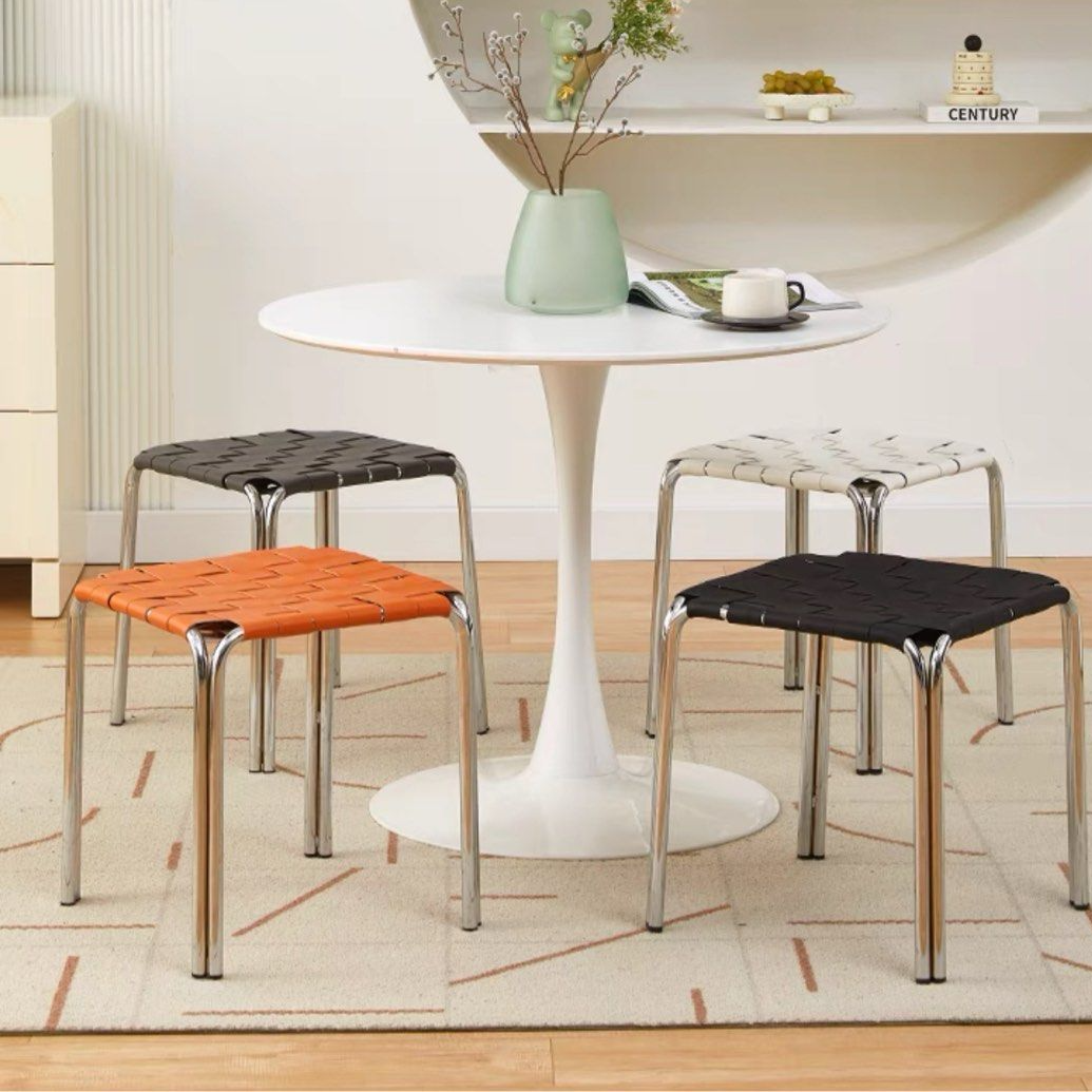 CHANE Modern Leather Stool