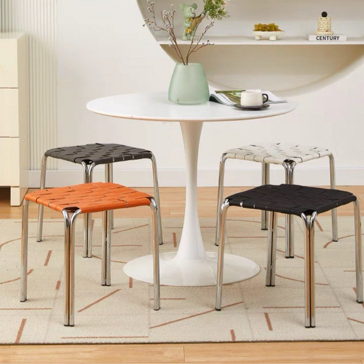 CHANE Modern Leather Stool