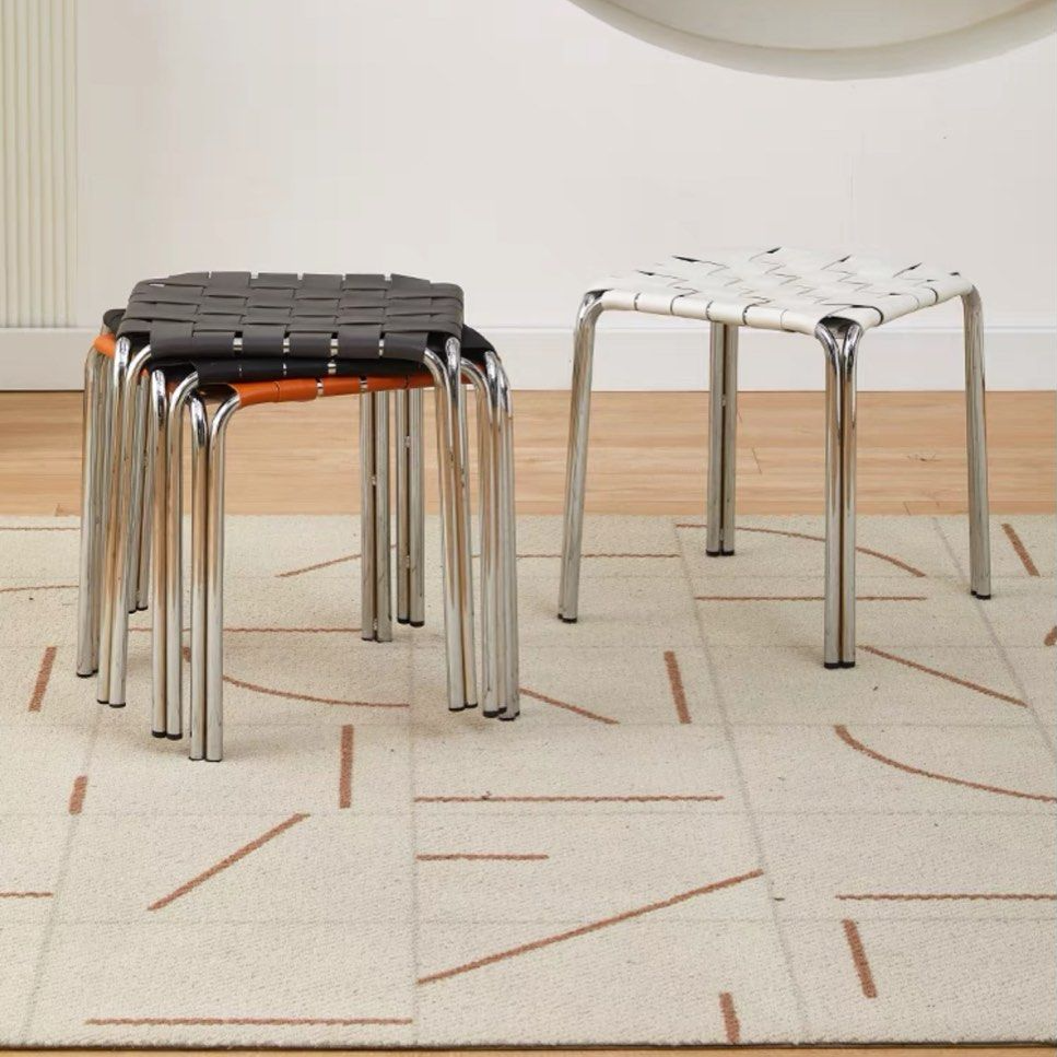 CHANE Modern Leather Stool