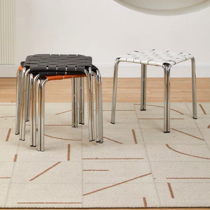 CHANE Modern Leather Stool