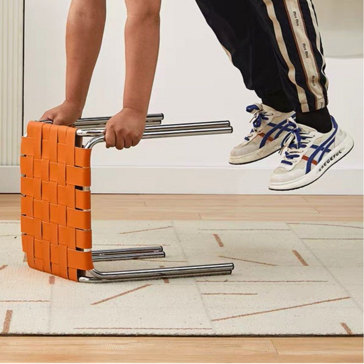 CHANE Modern Leather Stool