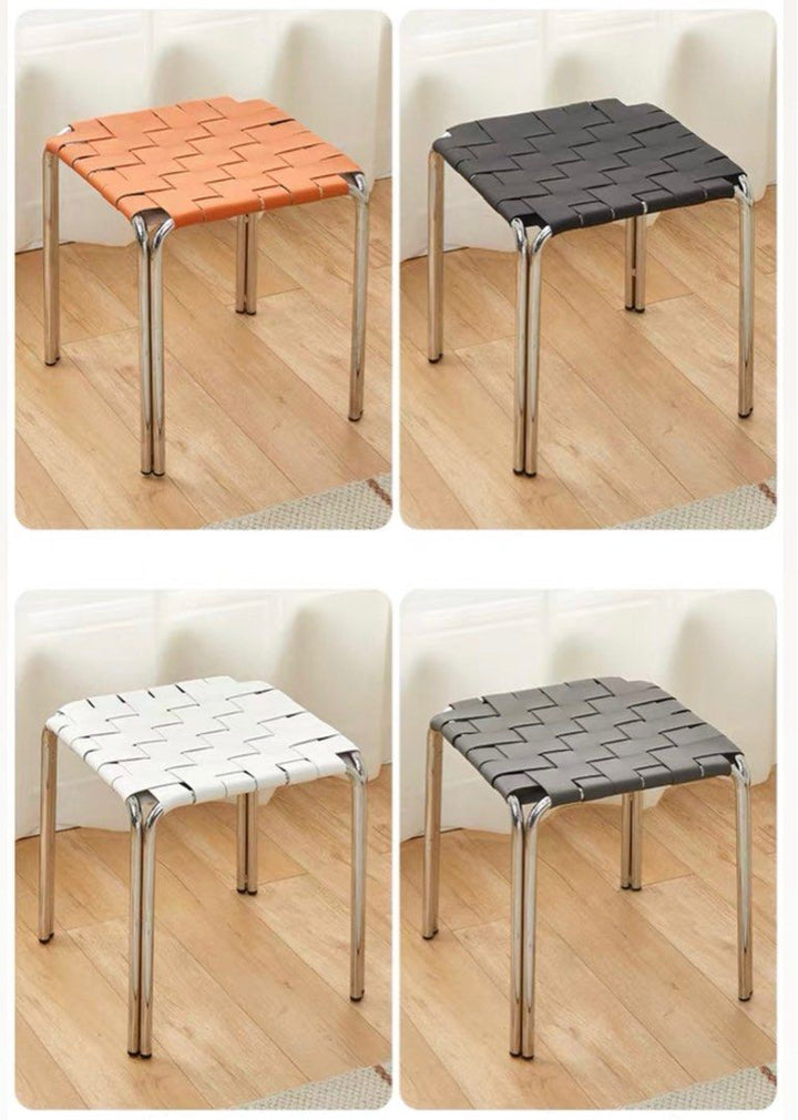 CHANE Modern Leather Stool