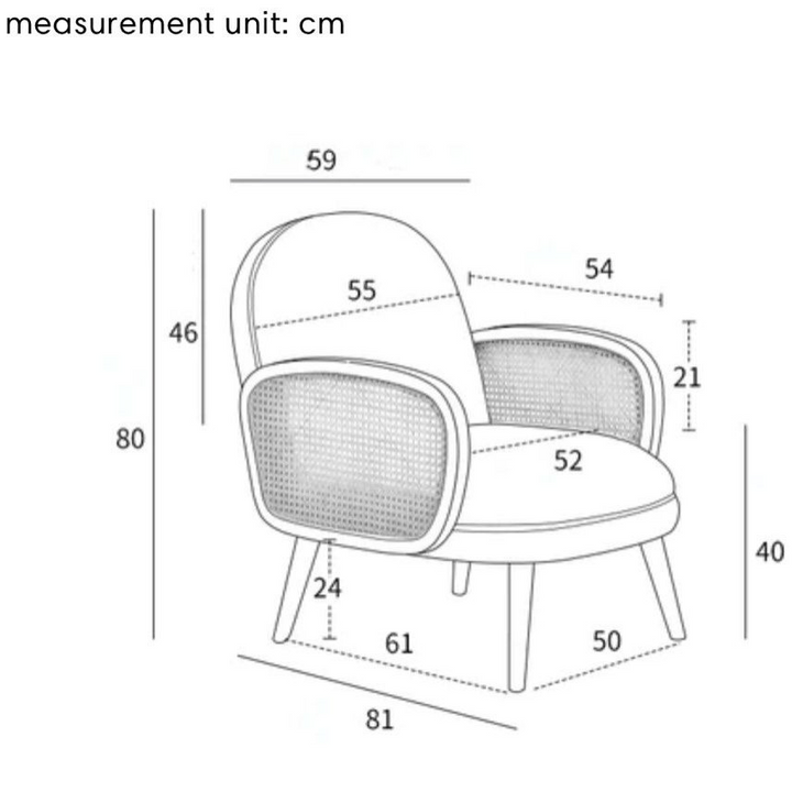 SHILOH Rattan Arm Lounge Chair