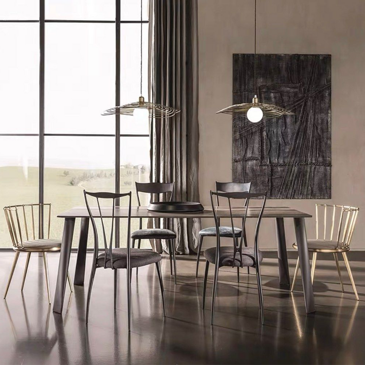 BRADLEY Gold Frame Dining Chair