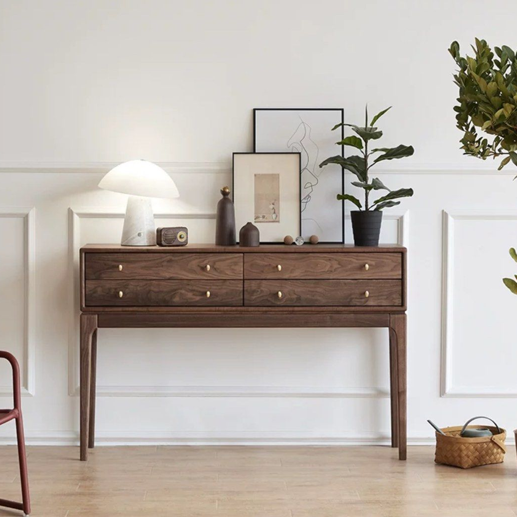 CAIA Mid Century Solid Wood Console Table