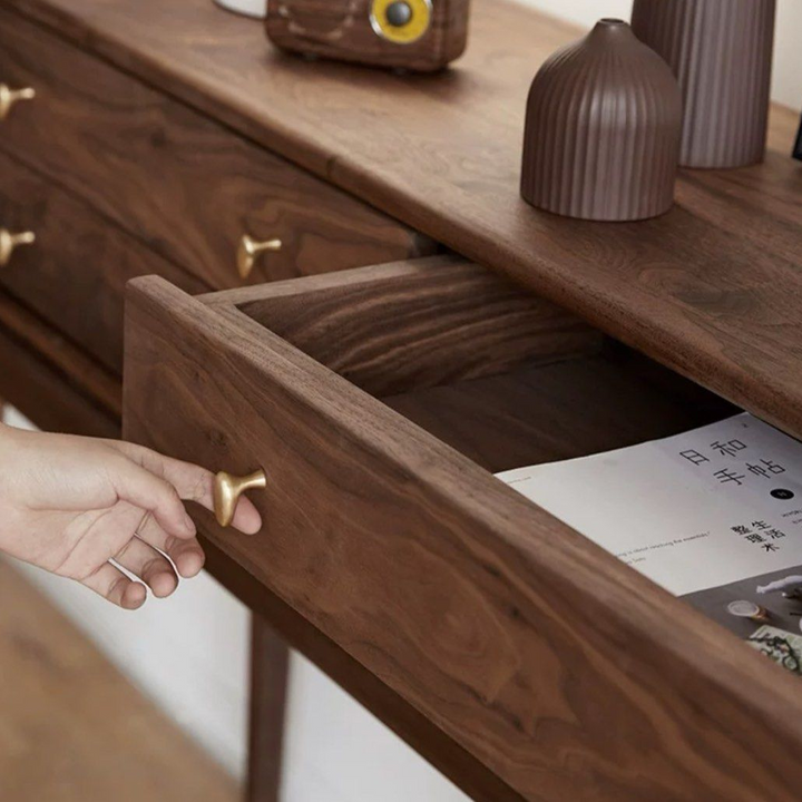 CAIA Mid Century Solid Wood Console Table