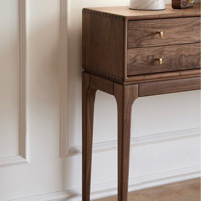 CAIA Mid Century Solid Wood Console Table