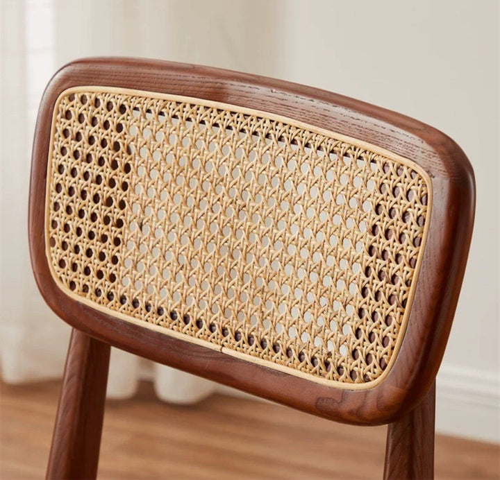VERDIN Rustic Rattan Dining Chair