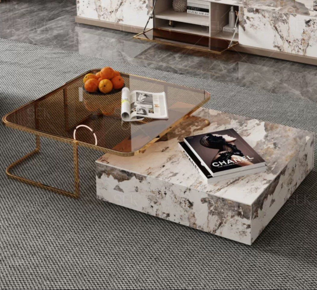 CASEY Modern Sintered Stone Coffee Table