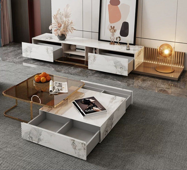 CASEY Modern Sintered Stone Coffee Table