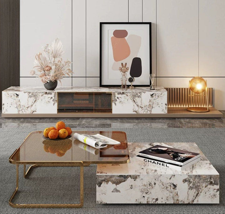 CASEY Modern Sintered Stone Coffee Table