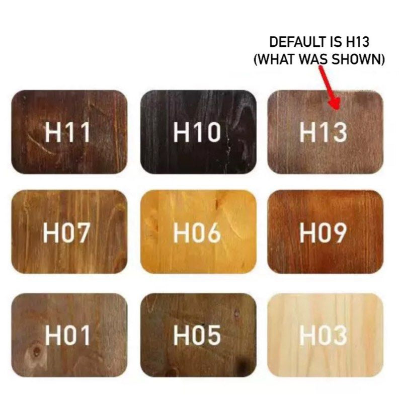 CAPERE Rustic Solid Wood Display Shelf